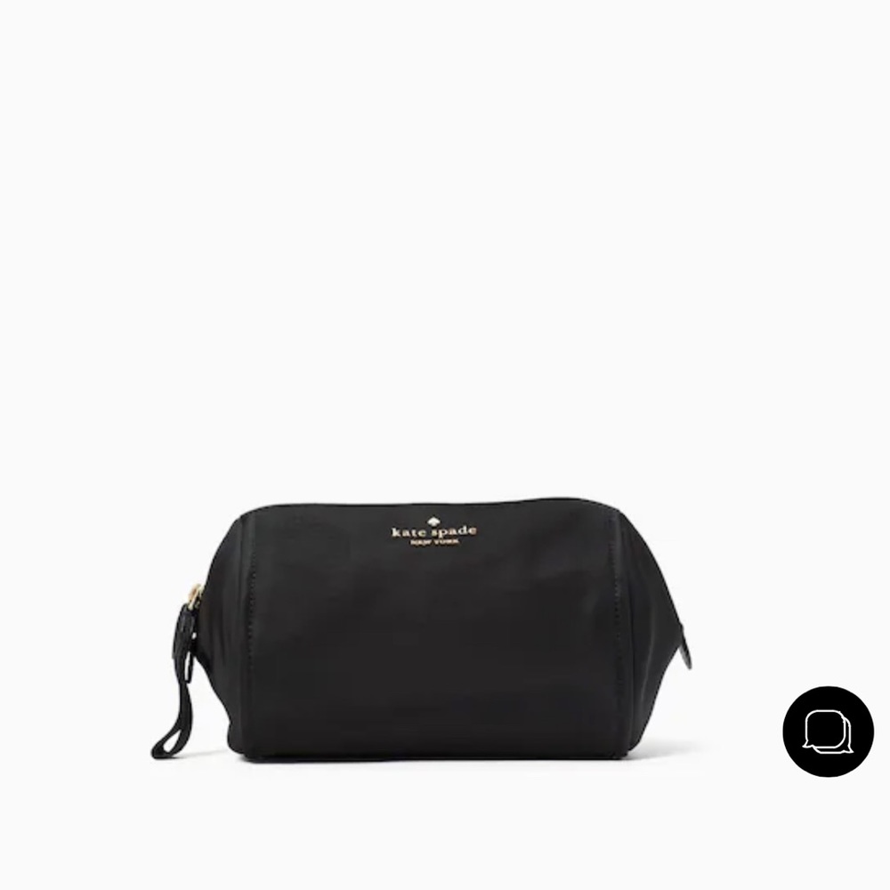 NWOT Kate Spade Black Chelsea Medium Cosmetic Bag